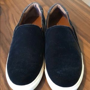 Lucky Brand Velvet slip ons.